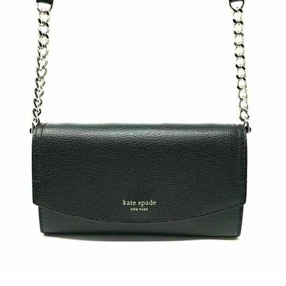 Kate spade black Eva wallet on chain NWT - Picture 3 of 6